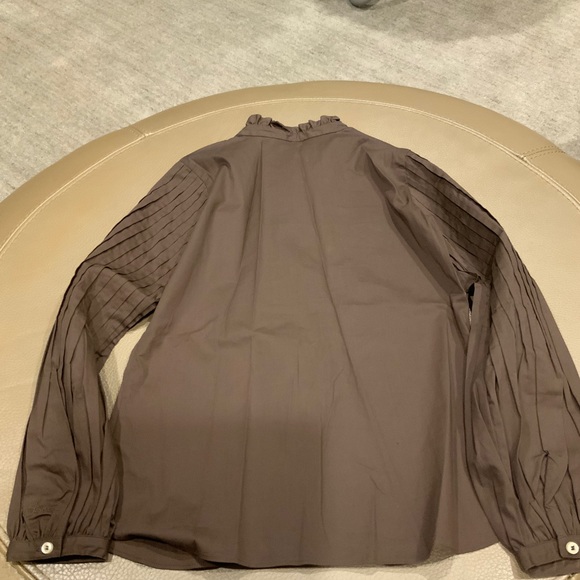 Burberry girls 10 yo button down shirt embroidered logo - Picture 3 of 4